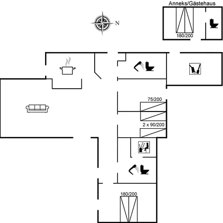 בית נופש Nannah - 100m From The Sea By Interhome *